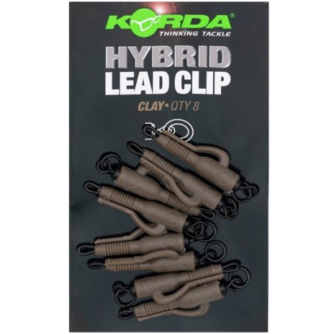 KORDA - Záves na olovo Hybrid Lead Clip Clay 5 ks