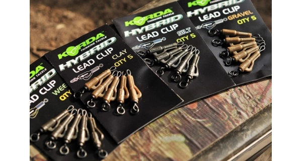 KORDA - Záves na olovo Hybrid Lead Clip Clay 5 ks