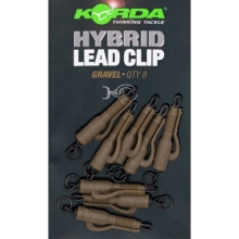 KORDA - Záves na olovo Hybrid Lead Clip Gravel 5ks