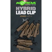 KORDA - Záves na olovo Hybrid Lead Clip Gravel 5ks