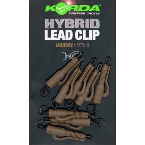 KORDA - Záves na olovo Hybrid Lead Clip Gravel 5ks