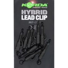 KORDA - Záves na olovo Hybrid Lead Clip Silt 5ks