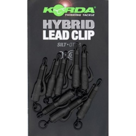 KORDA - Záves na olovo Hybrid Lead Clip Silt 5ks