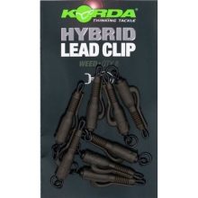 KORDA - Záves na olovo Hybrid Lead Clip Weed 5ks