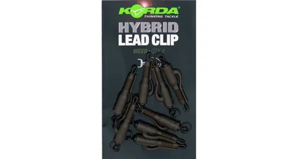 KORDA - Záves na olovo Hybrid Lead Clip Weed 5ks