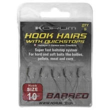 KORUM - Háčik Barbed Hook Hairs With Quickstops veľ. 16 5 ks KORUM - Háčik Barbed Hook Hairs With Quickstops veľ. 16 5 ks