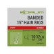KORUM - Nadväzec Banded Hair Rigs Barbed 15" veľ. 10 8 ks
