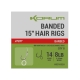 KORUM - Nadväzec Banded Hair Rigs Barbed 15" veľ. 14 8 ks