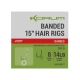 KORUM - Nadväzec Banded Hair Rigs Barbed 15" veľ. 8 8 ks
