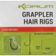 KORUM - Nadväzec Grappler Hair Rigs Barbed veľ. 14 0,23 mm 8 lb 38 cm 8 ks