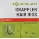 KORUM - Nadväzec Grappler Hair Rigs Barbless veľ. 12 0,26 mm 10 lb 38 cm 8 ks