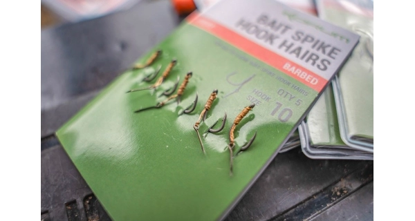 KORUM - Náväzec Bait Spike Hook Hairs Barbed veľ. 12 5 ks