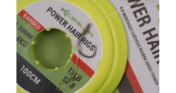 KORUM - Náväzec Power Hair Rigs 0,28 mm 5,4 kg 1 m veľ. 12 6 ks