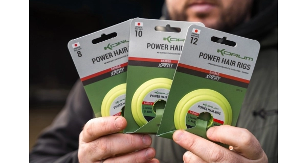 KORUM - Náväzec Power Hair Rigs 0,28 mm 5,4 kg 1 m veľ. 12 6 ks