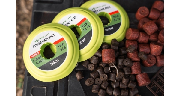 KORUM - Náväzec Power Hair Rigs 0,30 mm 5,4 kg 1 m veľ. 10 6 ks