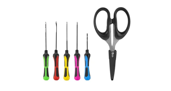 KORUM - Set Ihiel a nožnice Baiting Tool a Scissor Set