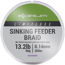 KORUM - Splietaná šnúra Limitless Sinking Feeder Braid 0,14 mm 6 kg 300 m