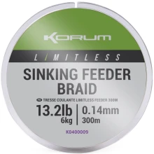 KORUM - Splietaná šnúra Limitless Sinking Feeder Braid 0,14 mm 6 kg 300 m KORUM - Splietaná šnúra Limitless Sinking Feeder Braid 0,14 mm 6 kg 300 m