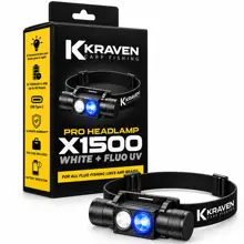 KRAVEN - Čelovka Pre Headlamp X1500 White + Fluo UV