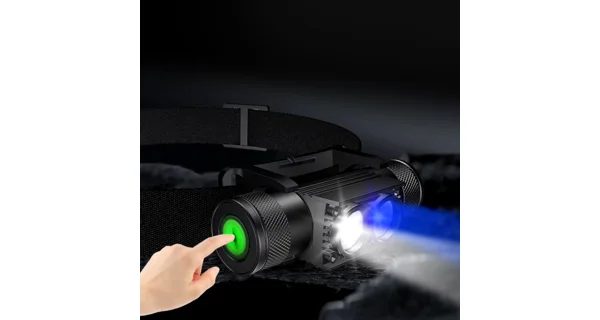 KRAVEN - Čelovka Pre Headlamp X1500 White + Fluo UV