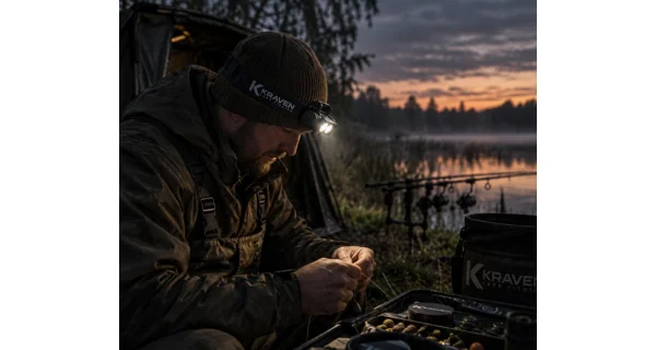 KRAVEN - Čelovka Pre Headlamp X1500 White + Fluo UV