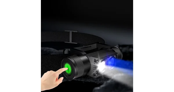 KRAVEN - Čelovka Pre Headlamp X1500 White + Green