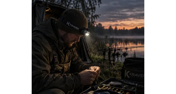 KRAVEN - Čelovka Pre Headlamp X1500 White + Green