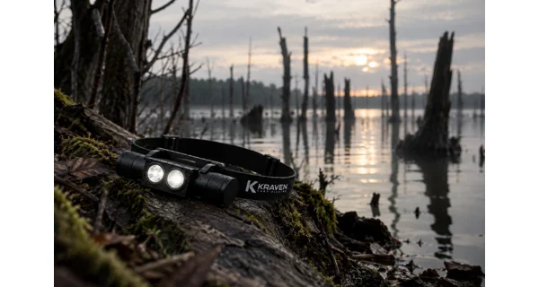 KRAVEN - Čelovka Pre Headlamp X1500 White + Green