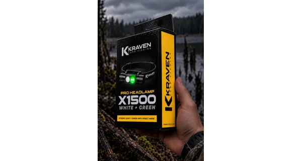 KRAVEN - Čelovka Pre Headlamp X1500 White + Green