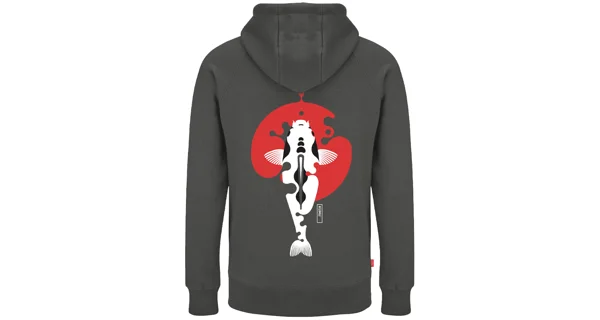 KUMU - Mikina Rising Sun Hoodie Grey veľ. S