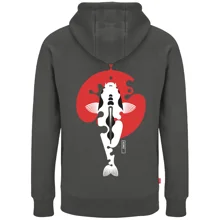 KUMU - Mikina Rising Sun Hoodie Grey veľ. XL