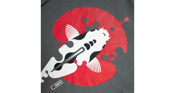 KUMU - Tričko Rising Sun Grey T-Shirt veľ. M