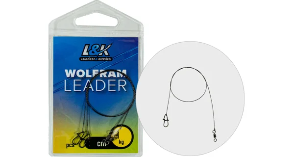 L&K - Náväzec prívlačový Volfrám Leader 25 cm 10 kg 2 ks