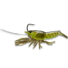 LIVETARGET - Gumová nástraha Live Craw Fines Bait Slow Sinking 11 g 63 mm Chartreuse Black