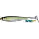 LIVETARGET - Gumová nástraha Slow-Roll Shiner Paddle Tail Swimbait 10 cm Silver Green 4 ks