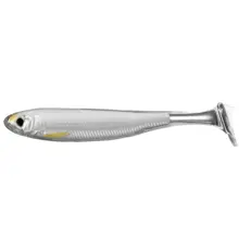 LIVETARGET - Gumová nástraha Slow-Roll Shiner Paddle Tail Swimbait 10 cm Silver Pearl 4 ks
