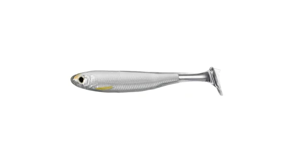LIVETARGET - Gumová nástraha Slow-Roll Shiner Paddle Tail Swimbait 10 cm Silver Pearl 4 ks