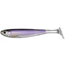 LIVETARGET - Gumová nástraha Slow-Roll Shiner Paddle Tail Swimbait 10 cm Silver Purple 4 ks
