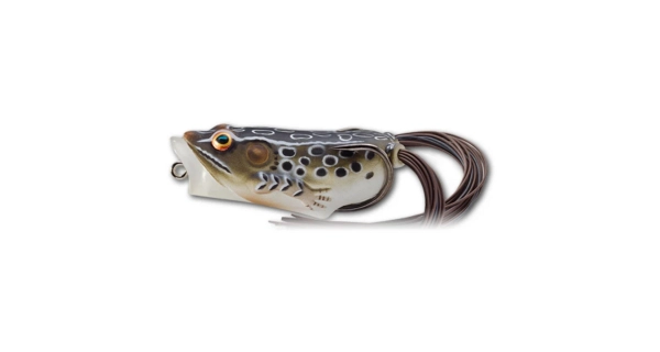 LIVETARGET - Imitácia žaby Hollow Body Frog Popper 5,5 cm 11 g Brown Black