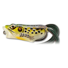 LIVETARGET - Imitácia žaby Hollow Body Frog Popper 5,5 cm 11 g Emerald Brown