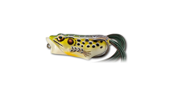 LIVETARGET - Imitácia žaby Hollow Body Frog Popper 5,5 cm 11 g Emerald Brown