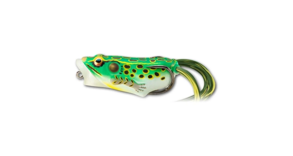 LIVETARGET - Imitácia žaby Hollow Body Frog Popper 5,5 cm 11 g Fluorescent Green Yellow