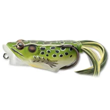 LIVETARGET - Imitácia žaby Hollow Body Frog Popper 5,5 cm 11 g Green Yellow