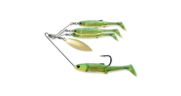 LIVETARGET - Rotačka Baitball Minnow Spinner Rig 11 g Chartreuse Gold
