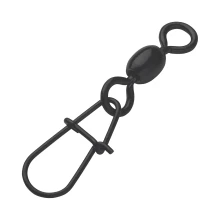 MADCAT - Karabínka Stainless Swivels Egg Snap Black veľ. 1 70 kg 5 ks