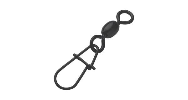 MADCAT - Karabínka Stainless Swivels Egg Snap Black veľ. 1 70 kg 5 ks