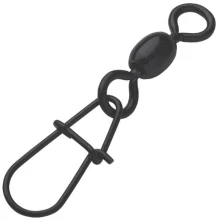 MADCAT - Obratlík s karabínou Stainless Swivel with Egg Snap veľ. 2 55 kg Black 5 ks