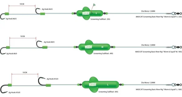 MADCAT - Podvodný plavák Screaming Subfloat L 60 g