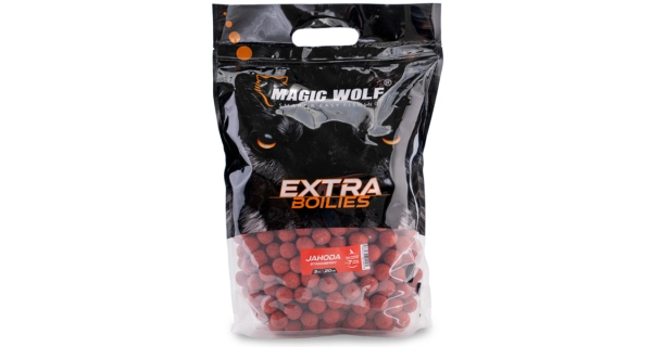 MAGIC WOLF - Boilies Extra 20 mm 3 kg Jahoda