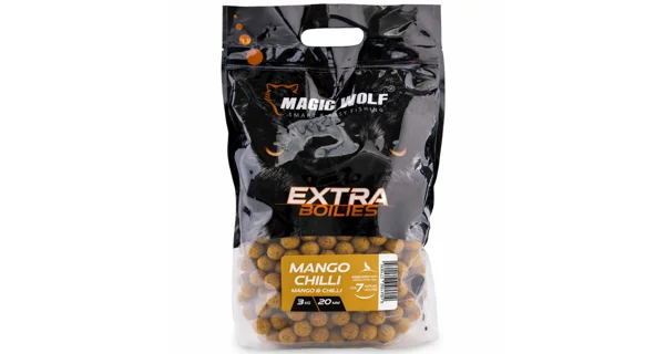 MAGIC WOLF - Boilies Extra 20 mm 3 kg Mango Chilli